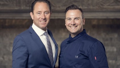 Heinz E. Hunkeler (l.) und Tim Raue