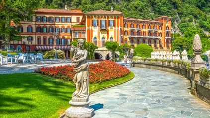 Außenansicht des Hotels Villa d'Este am Comer See