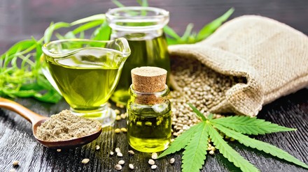 Lebensmittel mit Hanf