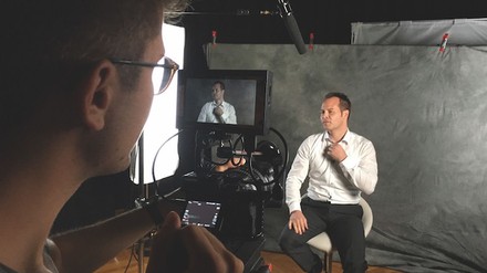 Johannes Raitmayr aus Innsbruck beim Dreh