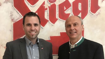 Stiegl-Kreativbraumeister Markus Trinker und Stiegl-Chefbraumeister Christian Pöpperl