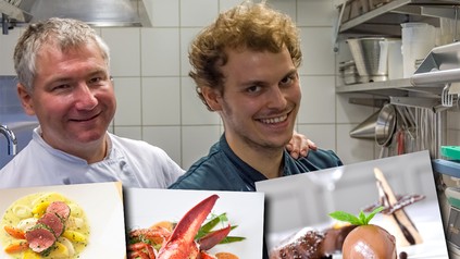 Spitzenkoch René Biele und Azubi Robert Biele
