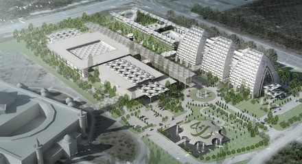 Das neue Mövenpick-Hotel in Kuala Lumpur in Planung von außen