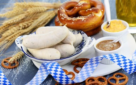 Weißwurst, Senf,Brezel