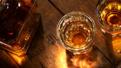Gläser mit Whisky