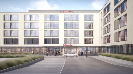Rendering des neuen IntercityHotels