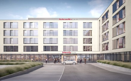 Rendering des neuen IntercityHotels