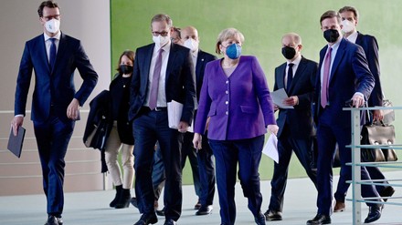 Wüst, Müller, Merkel und Scholz