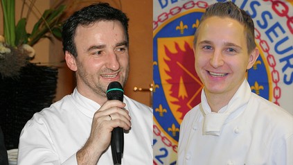Die Köche Johannes King und Jan-Philipp Berner vom "Söl'ring Hof" auf Sylt