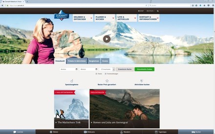 Zermatt.ch Landingpage