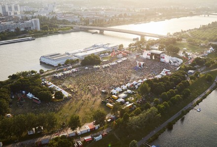 Donauinselfest Vogelperspektive