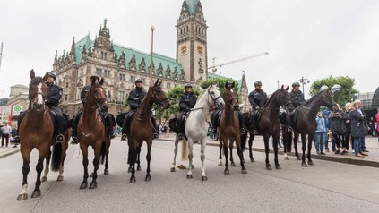 Polizei Reiterstaffel Hamburg G20-Gipfel