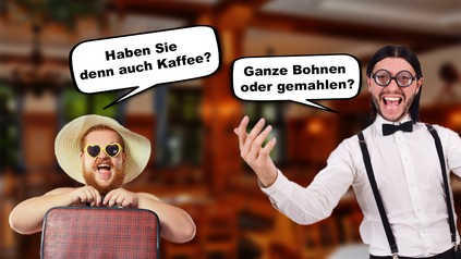 Haben Sie denn auch Kaffee? Ganze Bohnen oder gemahlen?