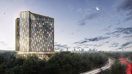 Rendering des Steigenberger Kongress Hotels Frankfurt Airport