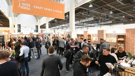 Eine Messehalle auf der Internorga