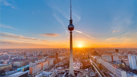 Die Silhouette von Berlin