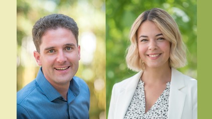 Sebastian Bayer (rechts) und Tina Brunner (links) (Foto: © Hoteldorf Schindlerhof)