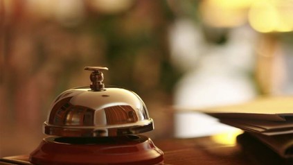 Serviceklingel an Rezeption