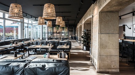 Innenraum des neuen Cotidiano Restaurants an der Kiellinie