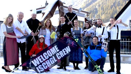 Ischgl-Mitarbeiter präsentieren die neue Aktion