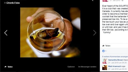 Der „Sourtoe-Cocktail“