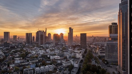 Aussicht vom Frankfurt Marriott Hotel