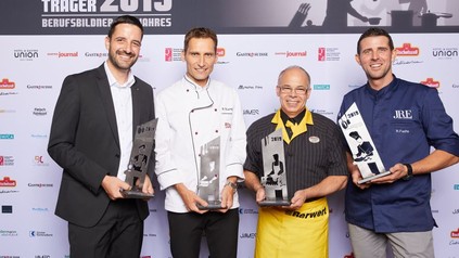 Die Zukunftsträger 2019 (v. l.): Fabian Aegerter, Richard Wanger, Robert Berwert und Rolf Fuchs