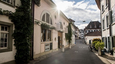 Leere Straßen in Baseler Altstadt