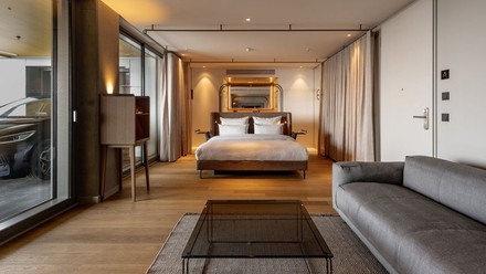 Ein Carloft-Zimmer im neuen b'mine Frankfurt Airport (Foto: © Alexander Huber)