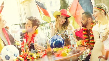 Deutsche Fans beim Public Viewing