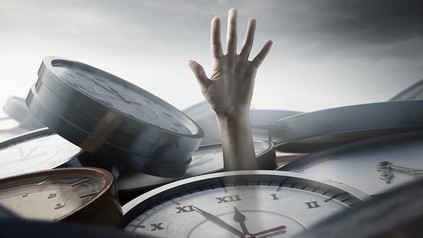 Eine Vielzahl von Uhren