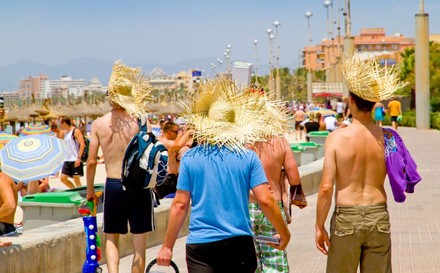 Touristen am Ballermann