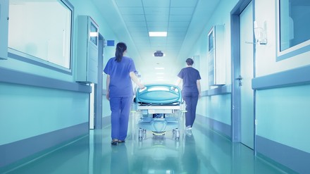 Ein Gang in einem Hospital