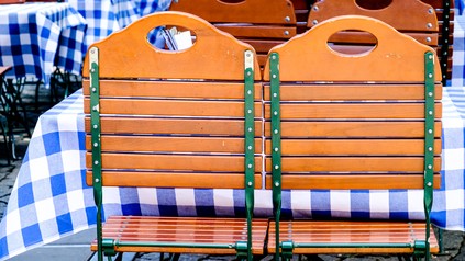 Biergarten in Bayern