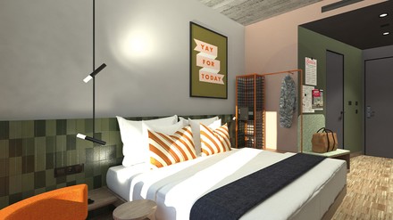 Das Urban Loft Berlin verfügt über 180 Zimmer. (Foto: © Urban Loft)
Zimmer im Urban Loft Berlin