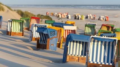 Viele Strandkörbe