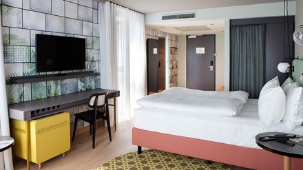 Das Hotel Indigo Vienna – Naschmarkt verfügt über 158 Zimmer. (Foto: © Hotel Indigo Vienna Naschmarkt)
Zimmer im Hotel Indigo Vienna – Naschmarkt